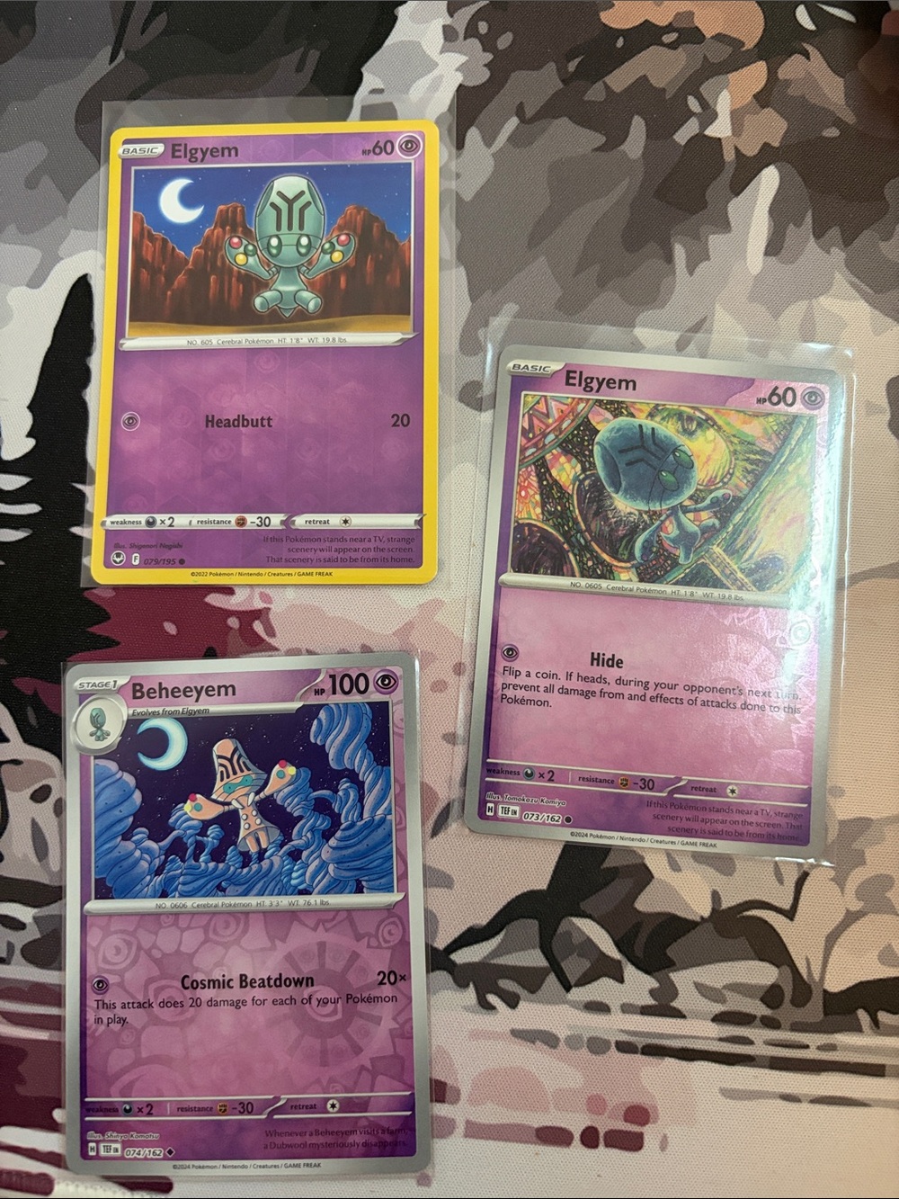 Elgyem & Beheeyem Pokémon Evolution Card Lot Reverse Holo | 3 Cards ✨5/$25✨